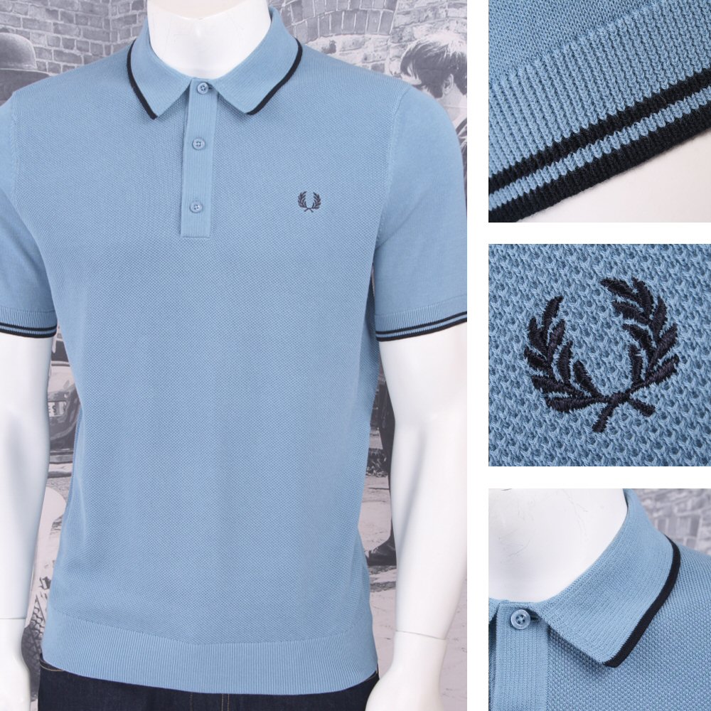 Fred perry best sale waffle knit polo